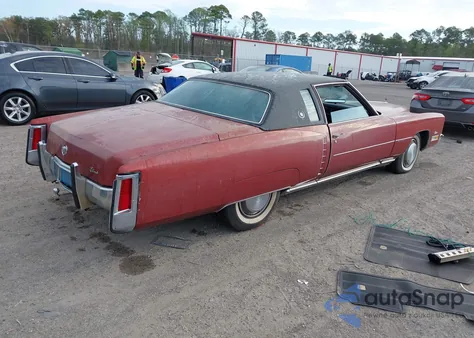 1972 Cadillac Eldorado из США, поврежденный, VIN 6L47S2Q433296